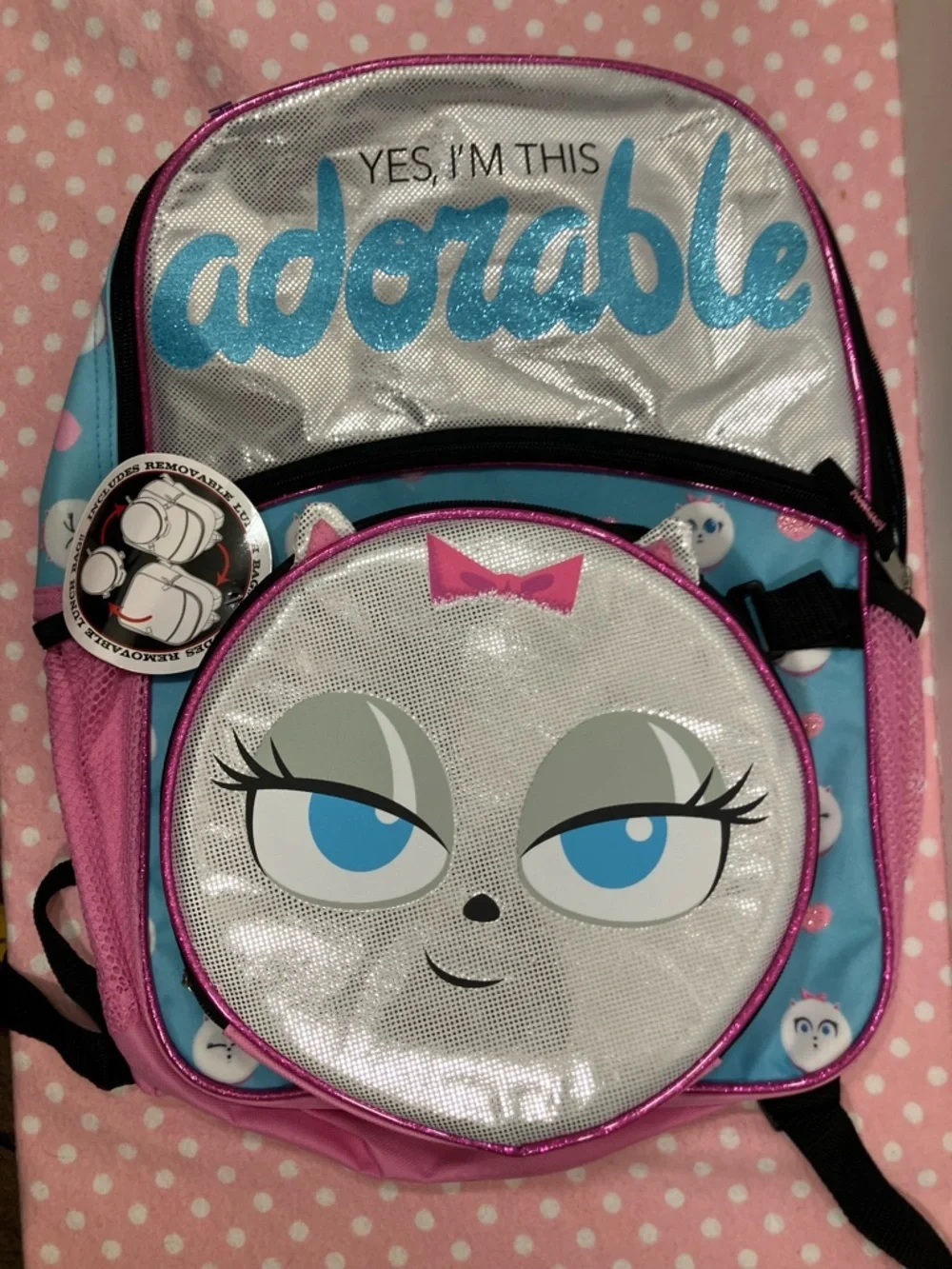 THE SECRET LIFE OF PETS 2 backpack, and lunch bag